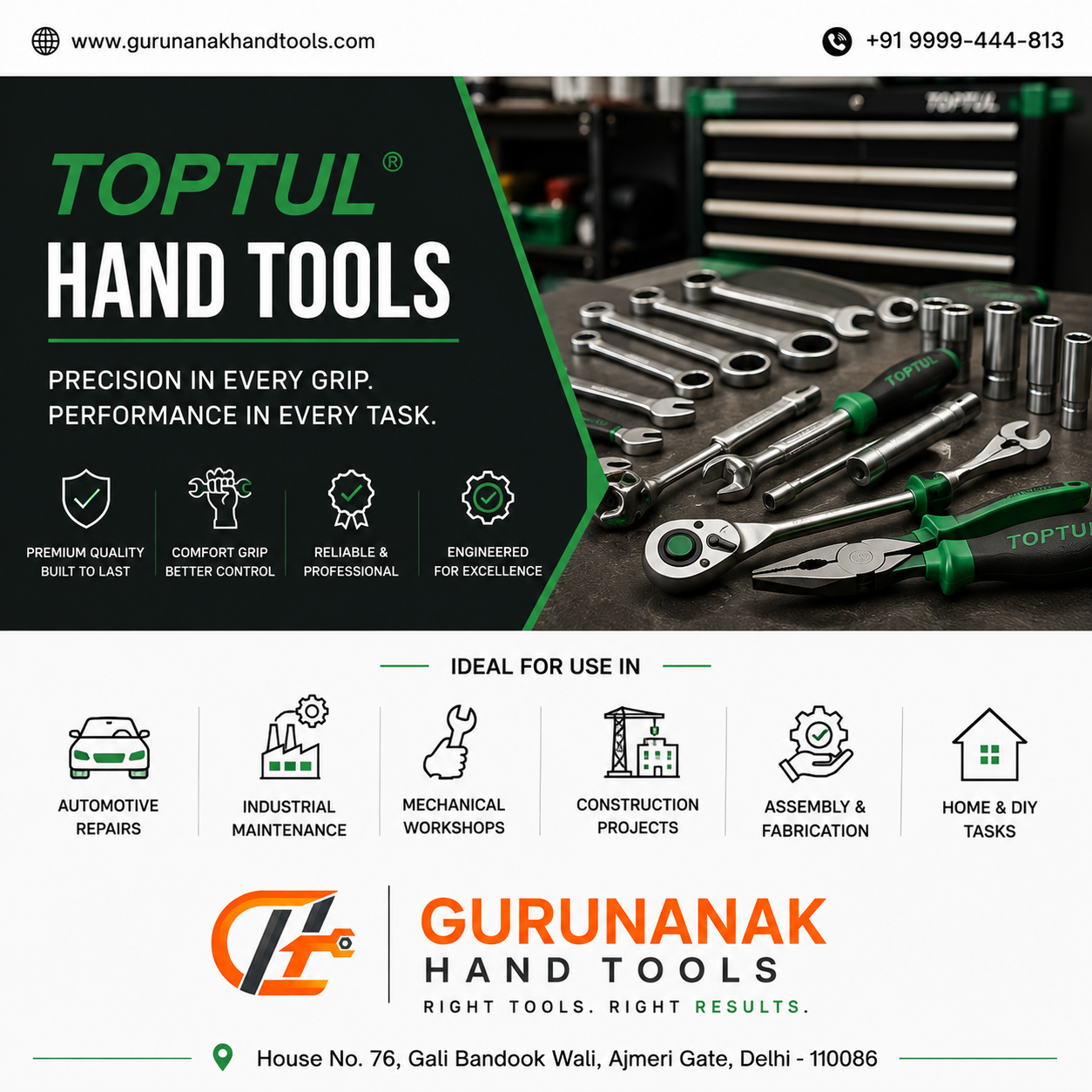 Toptul Hand Tools in Delhi India